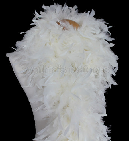 100 Grams Ivory Chandelle Feather Boa