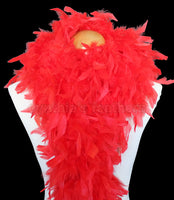 100 Grams Red Chandelle Feather Boa
