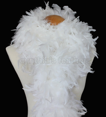 100 Grams White Chandelle Feather Boa –