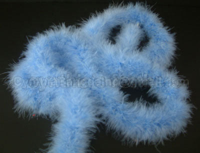 75 Grams Baby Blue  Marabou Feather Boa