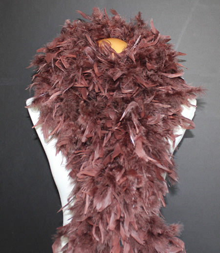 180 Grams Chocolate Brown Chandelle Feather Boa