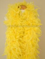 180 Grams Yellow Chandelle Feather Boa