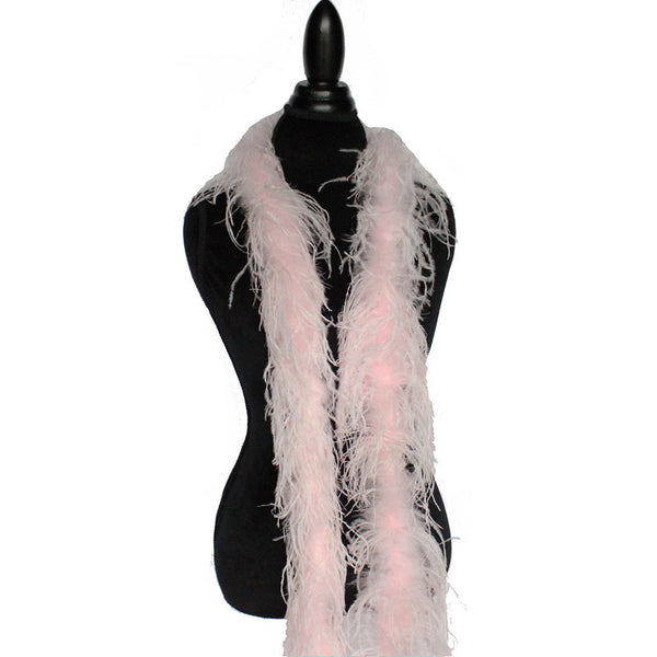 1 ply 72" Blush Pink Ostrich Feather Boa