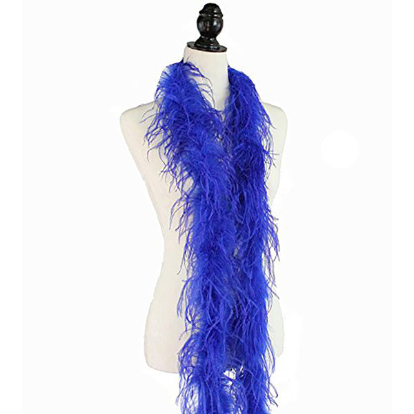 1 ply 72" Royal Blue Ostrich Feather Boa