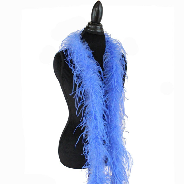 1 ply 72" Azure Blue Ostrich Feather Boa