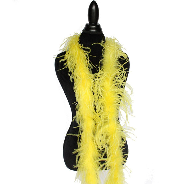 1 ply 72" Yellow Ostrich Feather Boa