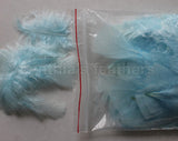 0.35 oz Aqua Blue 3-4" Turkey Plumage Loose Feathers 80-120 Pieces