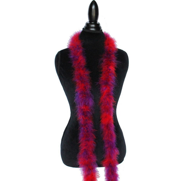 22 Grams Red/Purple Mix Marabou Feather Boa
