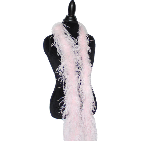 2 ply 72" Blush Pink Ostrich Feather Boa