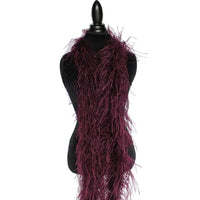 3 ply 72" Wine Ostrich Feather Boa