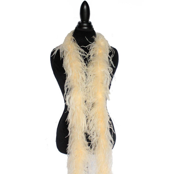 2 ply 72" Champagne Ostrich Feather Boa