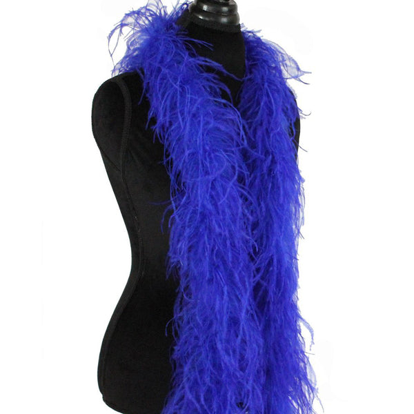 3 ply 72" Royal Blue Ostrich Feather Boa
