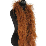 3 ply 72" Soft Brown Ostrich Feather Boa