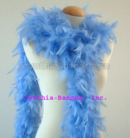 65 Grams Light Blue Chandelle Feather Boa