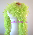 65 Grams Light Lime Green Chandelle Feather Boa