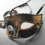 Venetian Mask, Black  Venetian  Masquerade Mask 8A2A  SKU: 6C12
