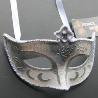 Venetian Mask, White  Venetian  Masquerade Mask 8A6B SKU: 6C22