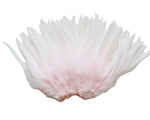 5-7" Blush Pink Coque Saddle Feathers for Crafting, Headpiece,  ~9g, 0.32Oz