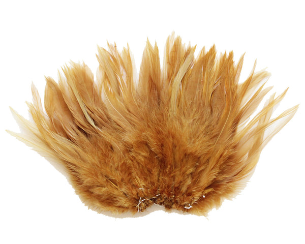 5-7" Ginger Rooster Saddle Feathers for Crafting, Headpiece,  ~9g, 0.32Oz