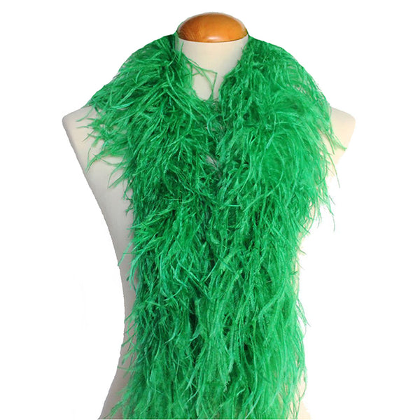 4 ply 72" Emerald Green Ostrich Feather Boa