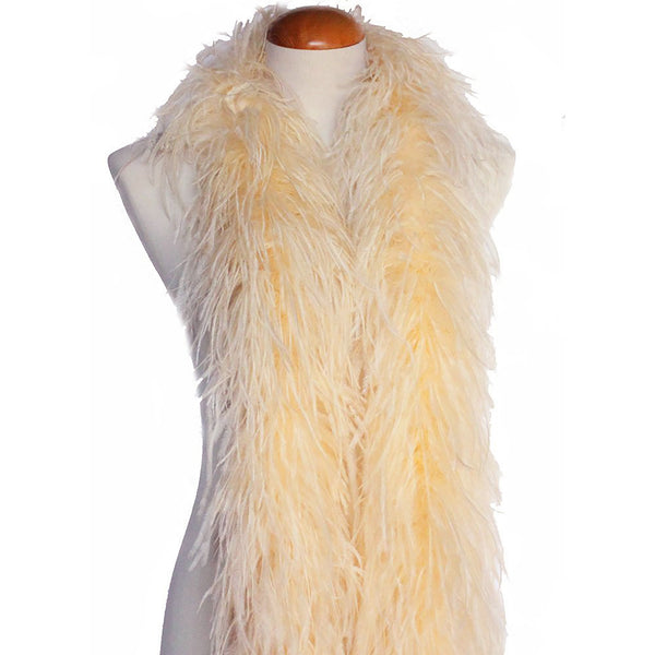 4 ply 72" Light Peach Ostrich Feather Boa