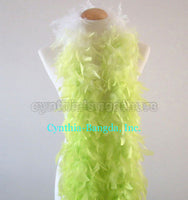 65 Grams Lime Green Transition Chandelle Feather Boa