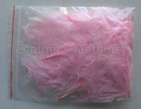1/4 oz Baby Pink  1-3" Turkey Marabou Loose Feathers 50-70 Pieces
