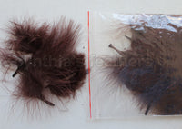 1/4 oz Brown  1-3" Turkey Marabou Loose Feathers 50-70 Pieces