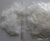 1/4 oz Ivory 1-3" Turkey Marabou Loose Feathers 50-70 Pieces