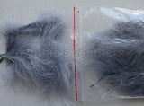 1/4 oz Silver Grey  1-3" Turkey Marabou Loose Feathers 50-70 Pieces