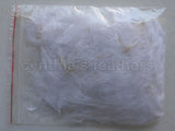 1/4 oz White  1-3" Turkey Marabou Loose Feathers 50-70 Pieces