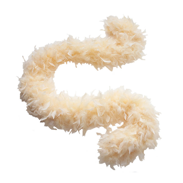 100 Grams Champagne Chandelle Feather Boa