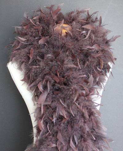 100 Grams Chocolate Brown Chandelle Feather Boa