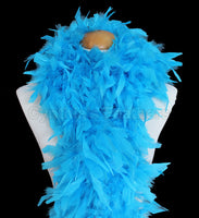 100 Grams Turquoise Chandelle Feather Boa