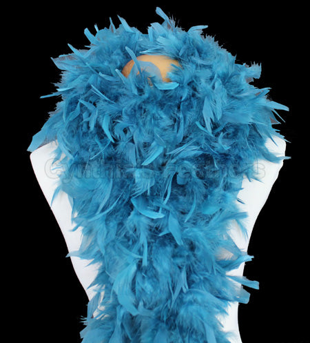 100 Grams Teal Chandelle Feather Boa