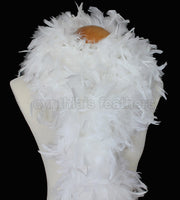 100 Grams White Chandelle Feather Boa
