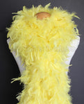 100 Grams Yellow Chandelle Feather Boa
