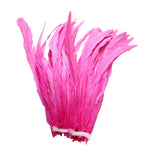 25pcs 10-12" Hot Pink Bleach-Dyed Rooster Coque Tail Feathers