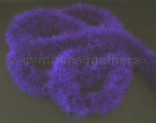 75 Grams Purple  Marabou Feather Boa