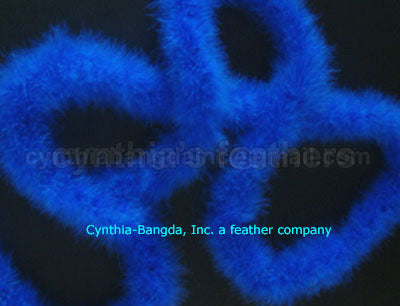 75 Grams Royal Blue Marabou Feather Boa