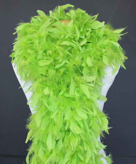 180 Grams Lime Green Chandelle Feather Boa