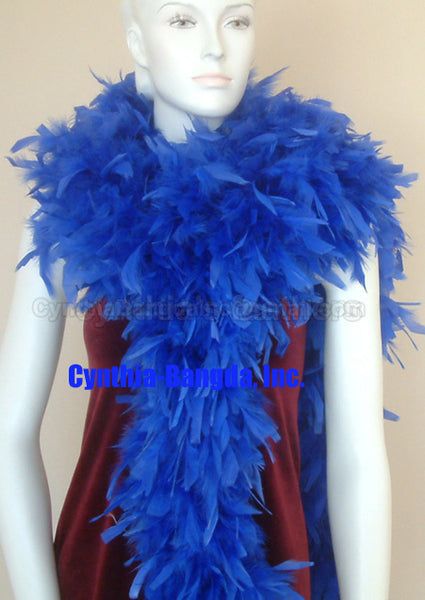 180 Grams Royal Blue Chandelle Feather Boa