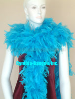 180 Grams Turquoise Chandelle Feather Boa
