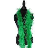 1 ply 72" Emerald Green Ostrich Feather Boa