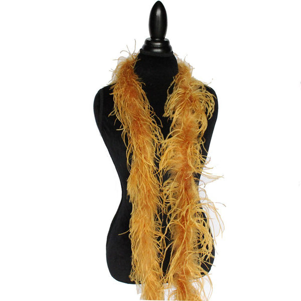 1 ply 72" Ginger Ostrich Feather Boa