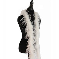 1 ply 72" Ivory Ostrich Feather Boa