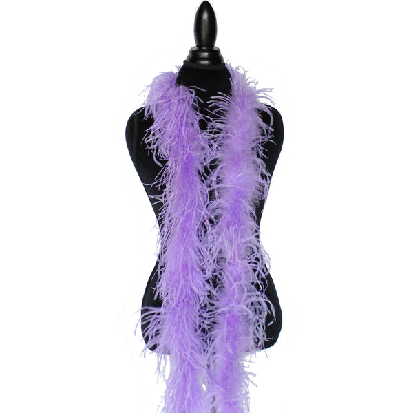 1 ply 72" Lavender Ostrich Feather Boa