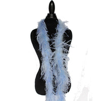 1 ply 72" Light Blue Ostrich Feather Boa