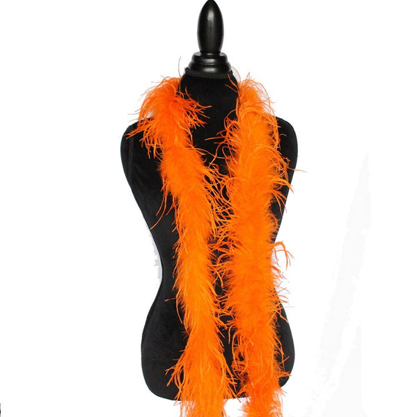 1 ply 72" Orange Ostrich Feather Boa