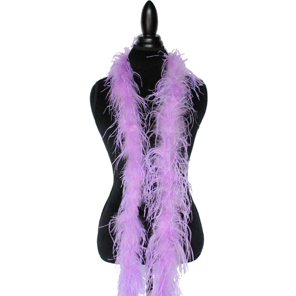 1 ply 72" Pinkish Lavender Ostrich Feather Boa